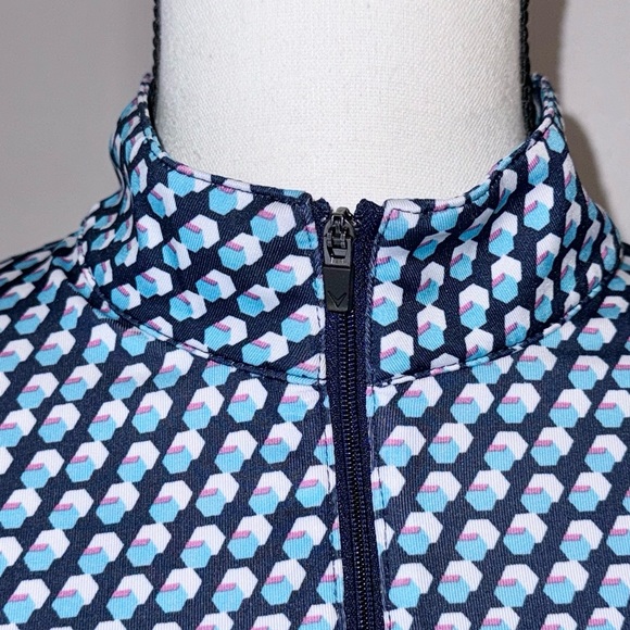 CALLAWAY Weather series Geo Hexagon 1/2 zip Golf pullover women’s size small - Picture 10 of 11